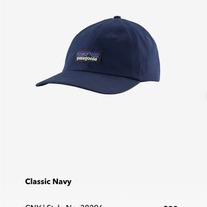 Patagonia soft canvas hat navy